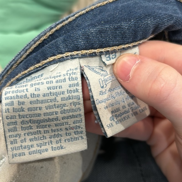 ✨Host pick✨ Vintage robins jeans with studs and flaps - Picture 5 of 5